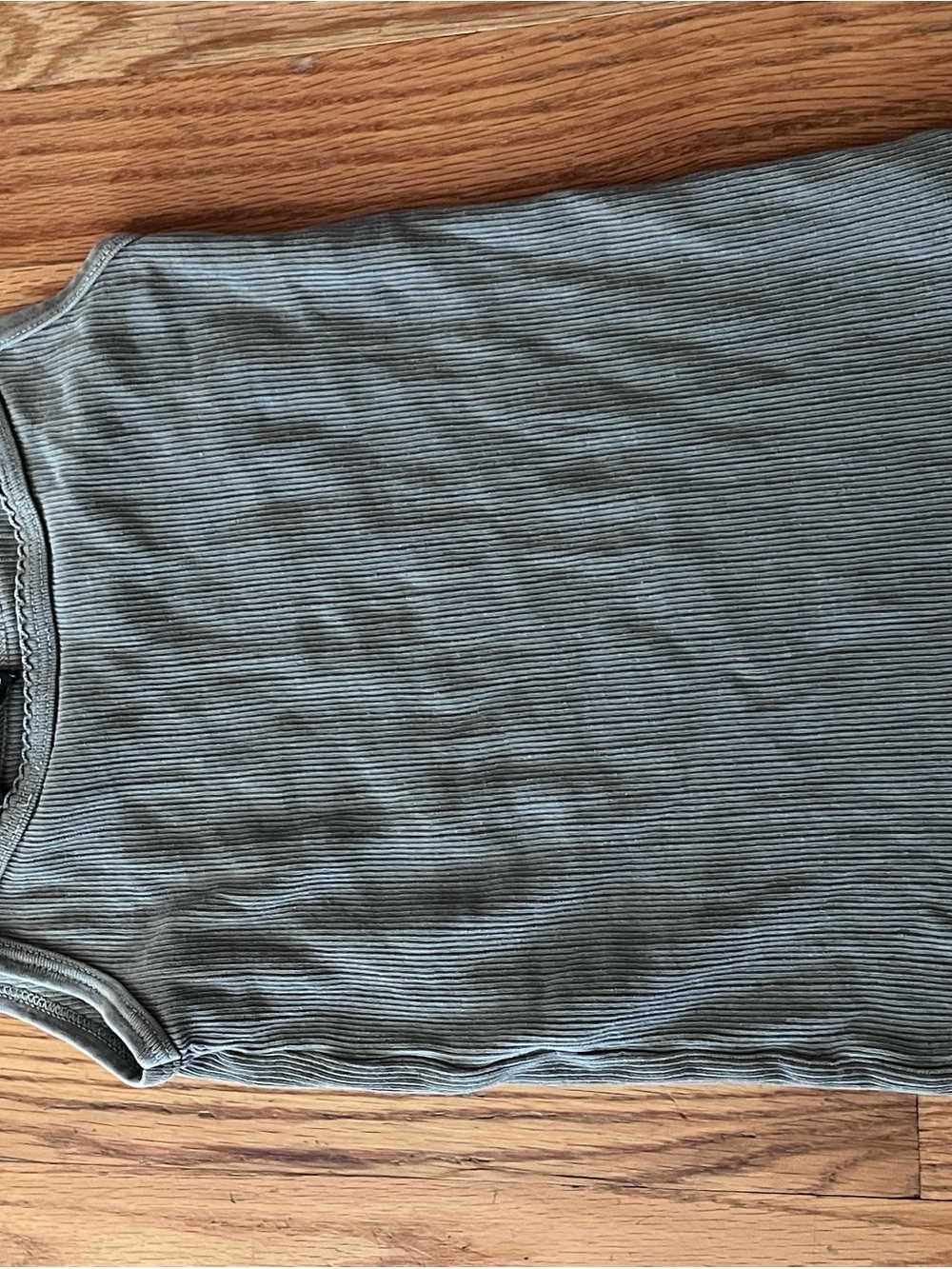 Brandy Melville ash gray Ribbed Tank Top
